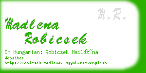 madlena robicsek business card